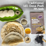 Pack of 3 - Chutney Powder Combo (Curry Leaves, Black Sesame, Moringa) - Image 5