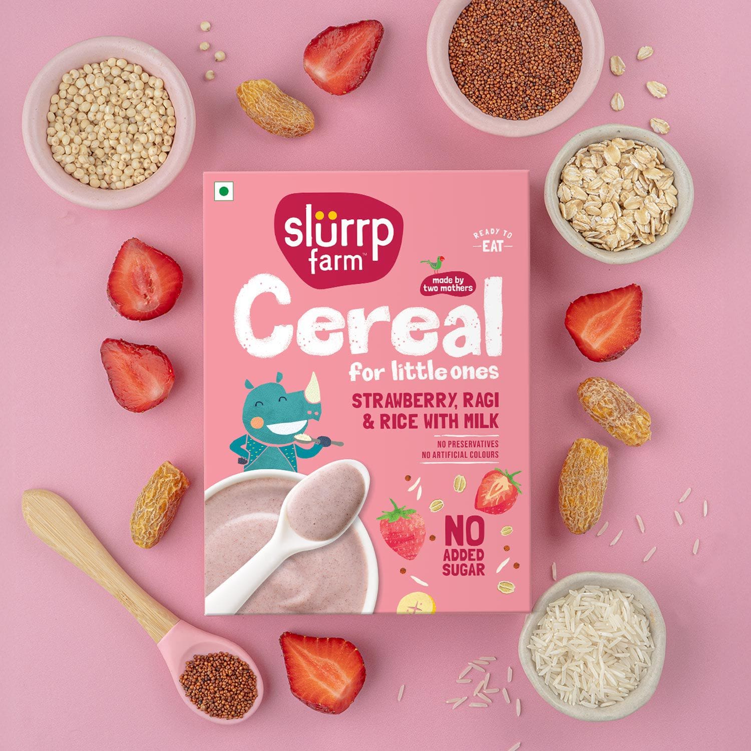 1_Strawberry-Cereal_D2C_1500x1500_ed0d95c2-8a78-4208-a28e-11a009940df9_1500x.jpg Strawberry, Ragi & Rice Cereal with Milk - Image 1
