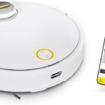 Kärcher RCV 3 Robot Vacuum Cleaner with Mop Function, Remote Control via App, LiDar Laser Navigation, Floor Mapping, Obstacle Detection, 2500pa, 120 min run-time, for Low-Pile Carpets and Hard Floors