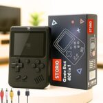 Storio Rechargeable Pocket Video Game for Kids 400 in 1 Retro Game Box Console Handheld Game Box with TV Output - Multicolor