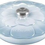 Le Creuset Enameled Cast Iron Signature Petal Braiser, 2.25 qt., Coastal Blue w/Stainless Steel Knob