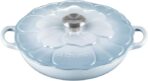 Le Creuset Enameled Cast Iron Signature Petal Braiser, 2.25 qt., Coastal Blue w/Stainless Steel Knob - Image 7