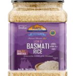 Rani White Basmati Rice Low GI (Glycemic Index) Extra Long Aged, Ideal for Diabetics, 32oz (2lbs) 908g PET Jar~ All Natural | Gluten Free | Vegan | Indian Origin | Export Quality