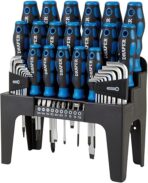 Draper 44 Piece Precision Screwdriver Hex Key and Bit Set | Soft Grip Drivers Hand Tools | DIY and Professional Kit | Tool Stand | Magnetic Tips | 81294 - Image 2