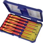 Faithfull VDE Precision Screwdriver Set – 6 Piece Kit with Slotted & Phillips Tips, Slip-Resistant Soft-Grip Handles with Revolving Body – BS EN60900:2012, 1000V Working Limit