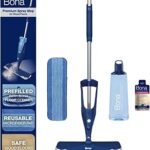 Bona Hardwood Floor Premium Spray Mop - Includes Wood Floor Cleaning Concentrate and Machine Washable Microfiber Cleaning Pad - Dual Zone Cleaning Design for Faster Cleanup