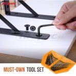 30pc SAE & Metric Hex Allen Key Wrench Set. Includes Sizes From 0.035” Up To 10mm. In a Slim Folding Case - Image 3