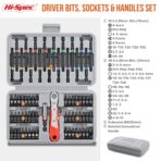 68pc 75 & 25mm Long Screw Driver Bit Set with Ratcheting Handle. Long Hex Shanks and Tamperproof Type Bits - Image 3