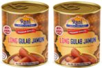 Gulab Jamun Long (w/ Cardamom Flavored Sugar Syrup) 35.3oz (2.2lbs) 1kg Pack of 2 - Rani Brand Authentic Indian Products
