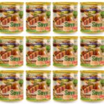 Rani Soya Chaap (Plant Based Protein) 30oz (1.875lbs) 850g, Pack of 18 ~ Easy Open Lid | All Natural | Vegan | No Colors | NON-GMO | Kosher | Indian Origin | Soy Based Meat Substitute