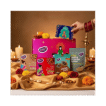 Snacks & Sweets Gift Hamper Jowar Chocochip Laddo 250gms, Ragi Chocolate Laddoo 250 gms, Almond Choco Cake Mix 60gms, White Sesame Chutney Powder 50 gms, Mixed Dry Fruits Pouch 50 gms & Greeting Card (Diwali Gift Hamper)