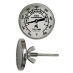 BQ225 2in Dial Thermometer, Back Connected, 100/500F, 1/4"-20, 2.5in Stem