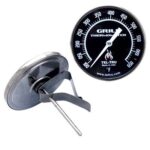 BQ325R 3in Dial Thermometer, Back Connected, 100/650F, Recal Nut, 3in Stem