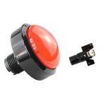 60mm Taste Konvexen Großen Kreis Mit Licht Pattle Maschine Schalter Reset 1Pcs(8)