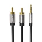 Vention BCFBG 1.5m 3.5mm Male to 2 RCA Male Audio Cable - Black - Image 5