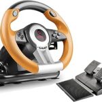 Speedlink Drift O.Z. Racing Wheel for the PC ,gear shifter, gas & brake pedals, XInput & DirectInput, vibration function, adjustable steering sensitivity