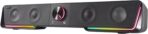 Speedlink Gravity RGB Stereo Soundbar - PC Speaker with Bluetooth Connection for Smartphone/Tablet and 3.5 mm Jack, RGB Lighting, Headphone and Mic Connection, Black - Image 3