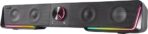 Speedlink Gravity RGB Stereo Soundbar - PC Speaker with Bluetooth Connection for Smartphone/Tablet and 3.5 mm Jack, RGB Lighting, Headphone and Mic Connection, Black - Image 5