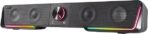 Speedlink Gravity RGB Stereo Soundbar - PC Speaker with Bluetooth Connection for Smartphone/Tablet and 3.5 mm Jack, RGB Lighting, Headphone and Mic Connection, Black - Image 6