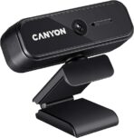 CANYON Webcam 1080p with Cover - Full HD USB Web Camera Plug & Play - 360° Rotating Web Camera Compatible with Windows for Streaming Video Chat, Zoom, YouTube, Skype, Conference - Image 2