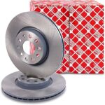 Febi Bilstein 24384 Brake Disc Set (Front, 2 Brake Discs), Interior Vented, Number of Holes 5