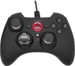 Speedlink RAIT Gamepad kabelgebunden – Gaming PC Controller mit Kabel, Vibrationsfunktion, Dauerfeuer Funktion, für PC, PS3, Switch, gummierte Oberfläche, schwarz - Image 3