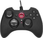 Speedlink RAIT Gamepad kabelgebunden – Gaming PC Controller mit Kabel, Vibrationsfunktion, Dauerfeuer Funktion, für PC, PS3, Switch, gummierte Oberfläche, schwarz - Image 4